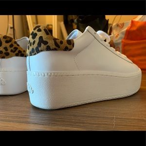 Ash platform sneaker / white / size 6 / like new